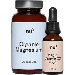 Magnésium bio + Vitamine D3 + K2 végane