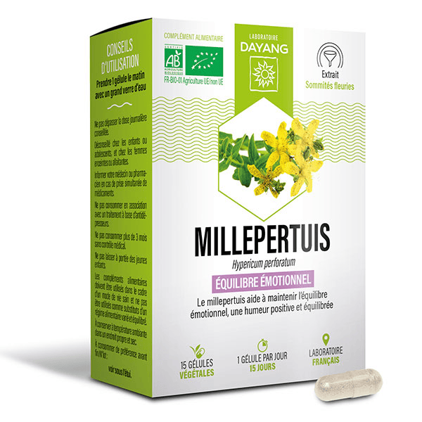 Millepertuis Bio 15 gélules végétales