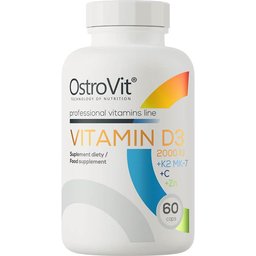 Vitamin D3 + K2 MK-7 + C + Zn 60caps