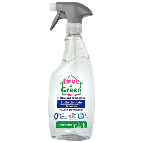 Home Nettoyant Salle de Bain Anti-Calcaire au Vinaigre Ménager - 750ml
