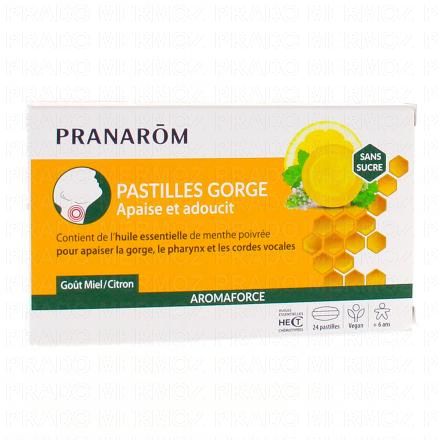 Aromaforce - Pastilles Gorge Miel / Citron