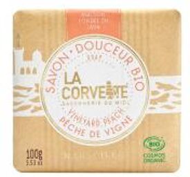 Savon Douceur Bio Pêche de Vigne 100 g - Pain 100 g