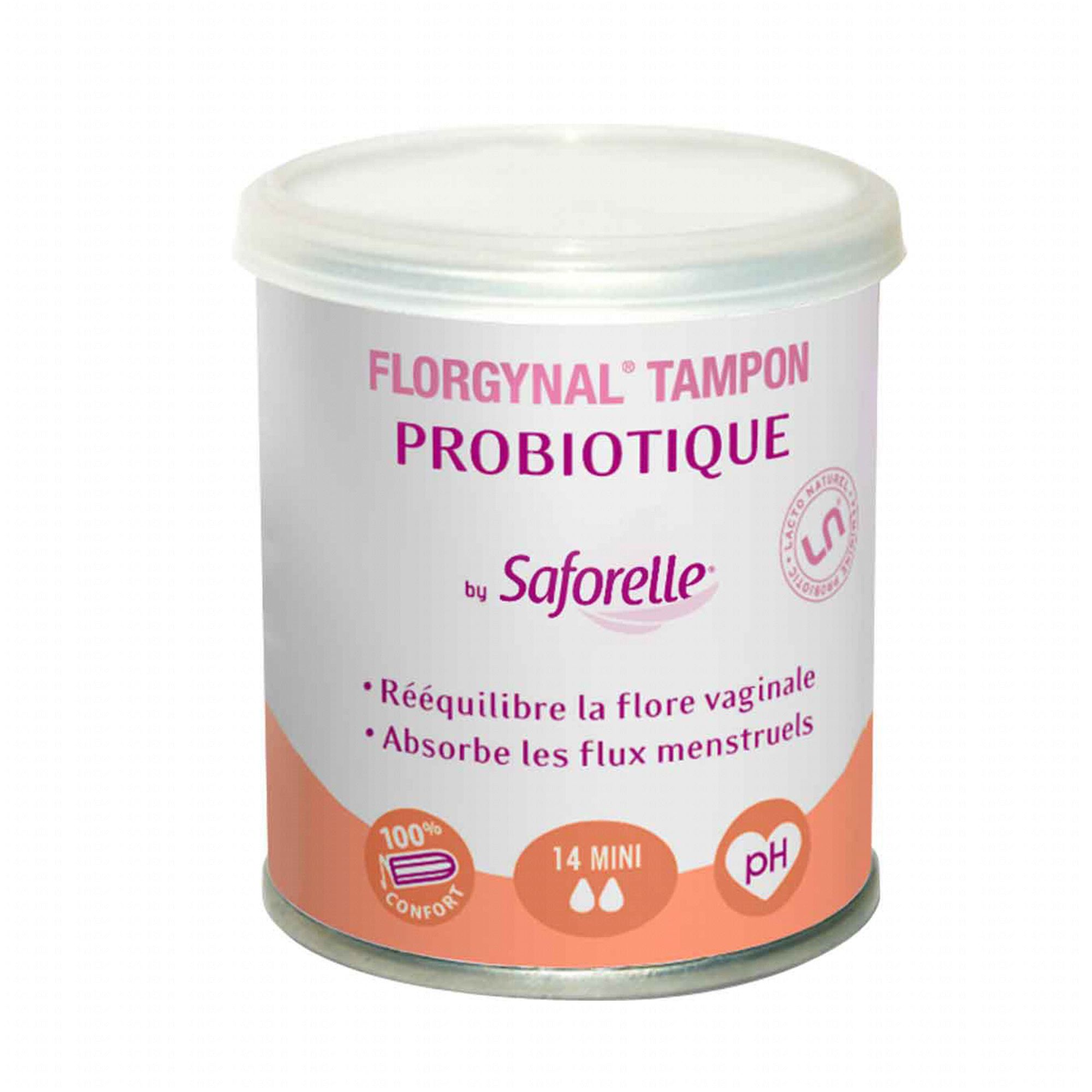 Florgynal tampons probiotique mini boîte de 14