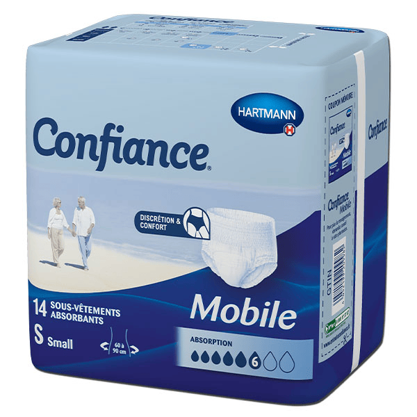 Confiance Mobile Absorption 6 Gouttes Taille S 14 sous-vêtements