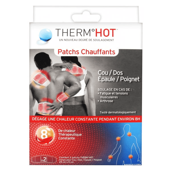 Therm°Hot Patch Chauffant Cou Dos Épaule et Poignet Lot de 2