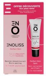 Enoliss Perfect Skin 15 AHA Micro-Peeling Nuit 30 ml + Spot Correcteur Purifiant 30 ml - Coffret 2 produits