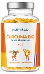 Nutri&Co; Le Curcuma Bio 60 Gélules - Pot 60 gélules