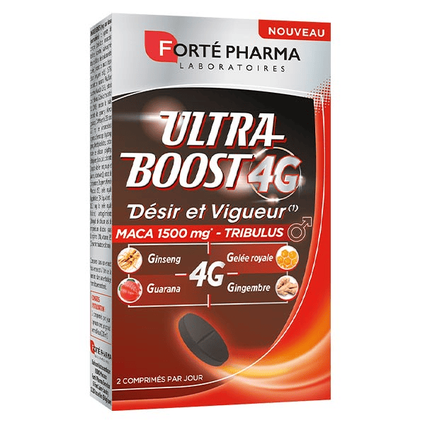Ultra Boost 4G Désir et Vigueur Maca Tribulus Ginseng 30 comprimés