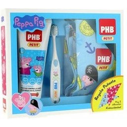 Pack Brosse à dents Peppa Pig + gel dentifrice 75ml + papier cadeau