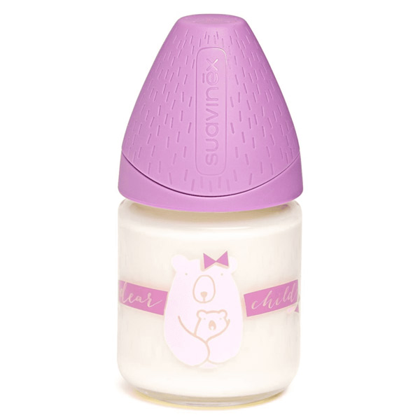 Biberon en Verre Meaningful Life Ours Violet 120ml