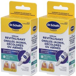 Dr. Scholl's Sérum Revitalisant Ongles Jaunis, Décolorés ou Abîmés - Triple Action: éclaircit, lisse, et hydrate