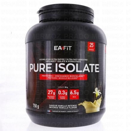 Pure isolate vanille un pot de 750 grammes