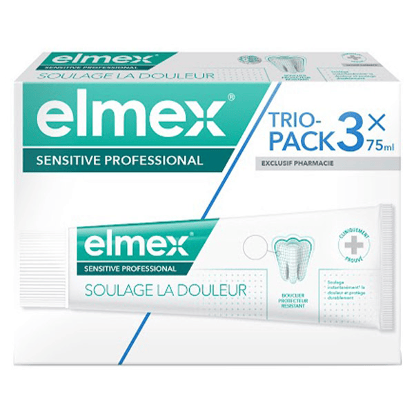 Sensitive Professional Dentifrice Lot de 3x75 mL