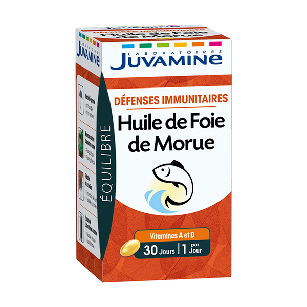Défenses Immunitaires Huile de Foie de Morue 30 gélules