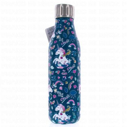 LES ARTISTES Bouteille - isotherme 500ml licornes