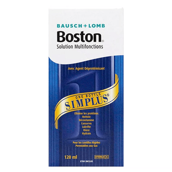 Contactologie Boston Simplus Solution Multifonctions Lentilles Rigides 120ml