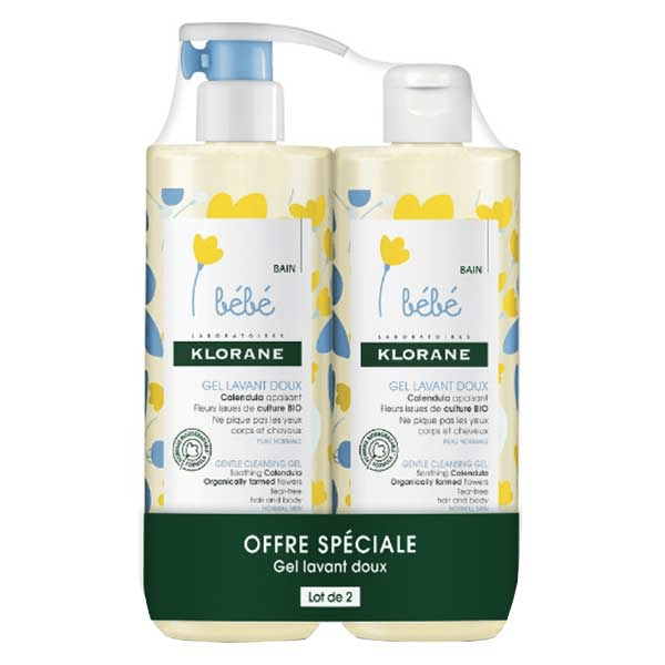 Bébé Calendula Gel Lavant Doux Lot de 2 x 500ml