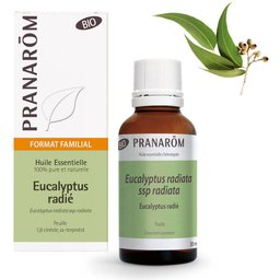 Pranarôm - Eucalyptus Radié Bio - Huile Essentielle Chémotypée - Voies Respiratoires & Immunité - 100 % Pure Et Naturelle - Hect - 30 ml