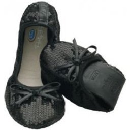 Party Feet Pocket Ballerina Hoxton Negro T34/35