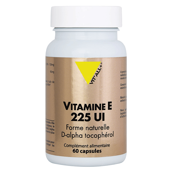 VITAMINE E 225 U.I D-ALPHA TOCOPHÉROL 60 capsules