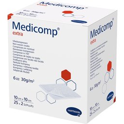 Medicomp® Compresses non tissées stériles 10 x 10 cm 6 couches