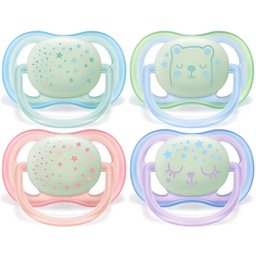 Avent Sucette Ultra Air Night 0-6 Mois (Couleur non sélectionnable)