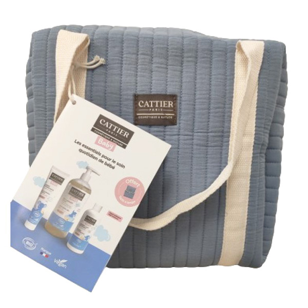 Coffret Box Les Essentiels Naissance + Sac et Tapis à langer Offert