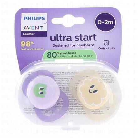 Ultra Start 0-2mois lot de 2 beige / violette