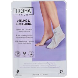 Nature Chaussettes de gommage et d'exfoliation à l'acide glycolique