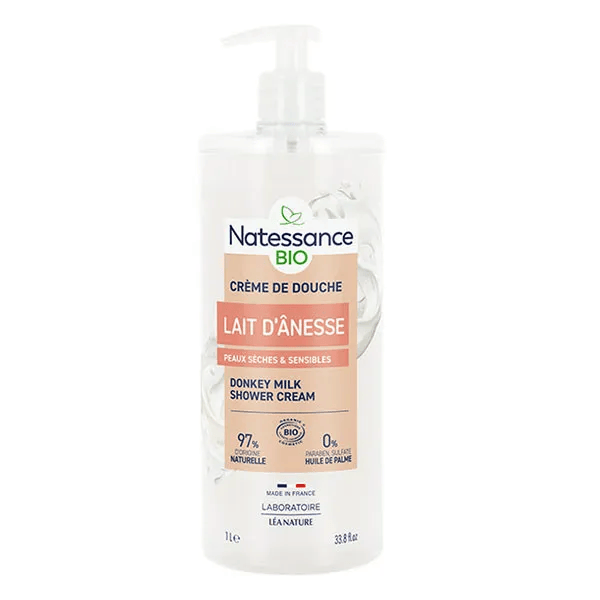 Natessance, Crème douche lait d'ânesse bio 1L