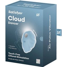 Cloud Dancer Double Air Pulse Vibrator Blue 1ut