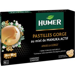 Pastilles Gorge Miel De Manuka Actif IAA15+ 16 Pastilles