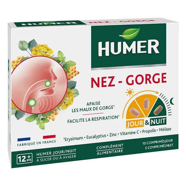 Nez-gorge Jour / Nuit 15 comprimés