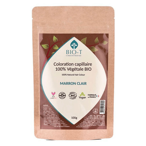 Coloration Végétale marron clair - Bio et 100% naturel - 100g