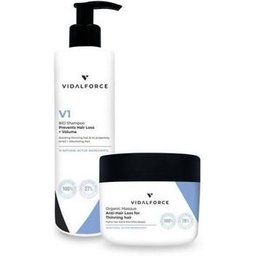 Shampooing V1 + Masque, pack bio de prévention des chutes