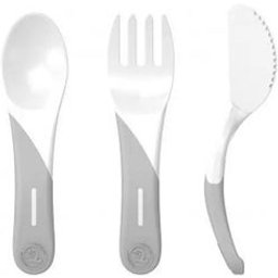 Learning Cutlery +6 Months White Set