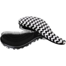 Brosse à cheveux sans emmêlement Noir Blanc Zigzag