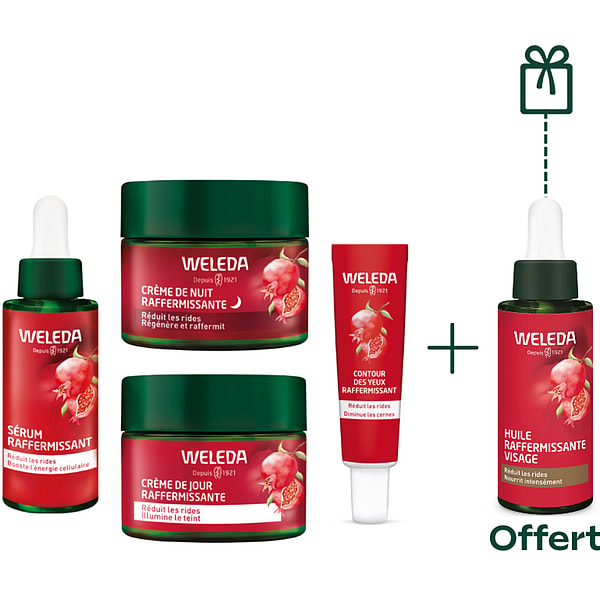 Routine Anti-âge Grenade et Peptides de Maca - Huile offerte - Weleda