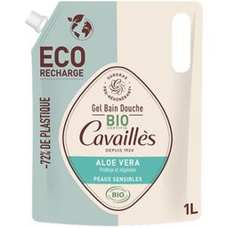 Cavaillès Gel Bain Douche Aloe Vera BIO Eco-Recharge 1000ml