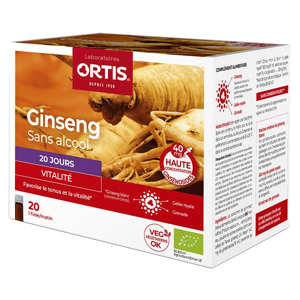 Vitalité Ginseng Bio 20 shots