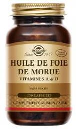 Huile de Foie de Morue 250 Capsules - Flacon 250 capsules