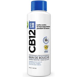 - Bain de bouche - Lutte contre la mauvaise haleine pendant 12 heures - Sans alcool - Arôme menthe - Flacon 500 ml
