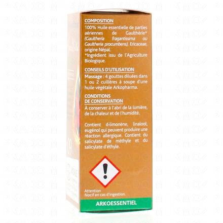 Arkoessentiel - Huile essentielle de Gaulthérie N°09 Bio flacon 10ml