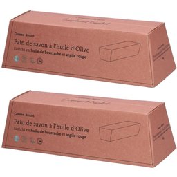 Comme Avant Pain de savon à huile d'Olive - Enrichi en Huile de bourrache et argile rouge