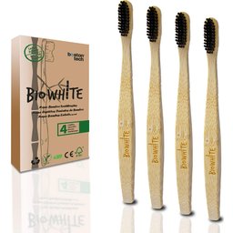 Cepillo Dental Blanqueador Bambú 4uds