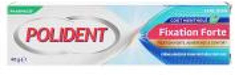 Crème Fixative Fixation Forte Pour Prothèses Partielles et Complètes 40 gr - Tube 40 g