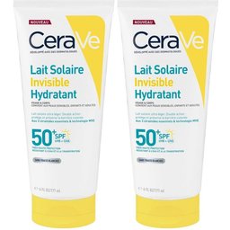 CeraVe Lait Solaire Invisible Hydratant Spf50+ Visage et Corps
