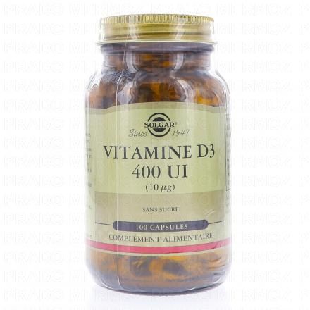 Vitamine D3 400 UI 100 gélules
