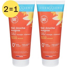 Dermasens Gel douche surgras 3 en 1 Tendre Monoï 100 ml