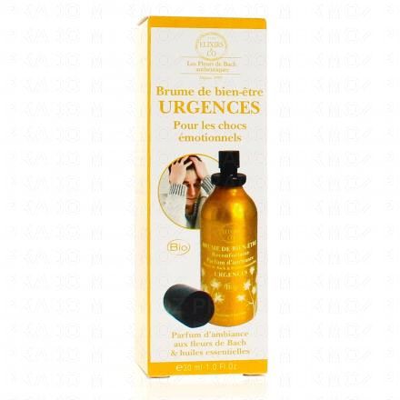 ELIXIRS & CO ''Les fleurs de Bach authentiques'' Brume de bien-être Urgences flacon vaporisateur 30 ml